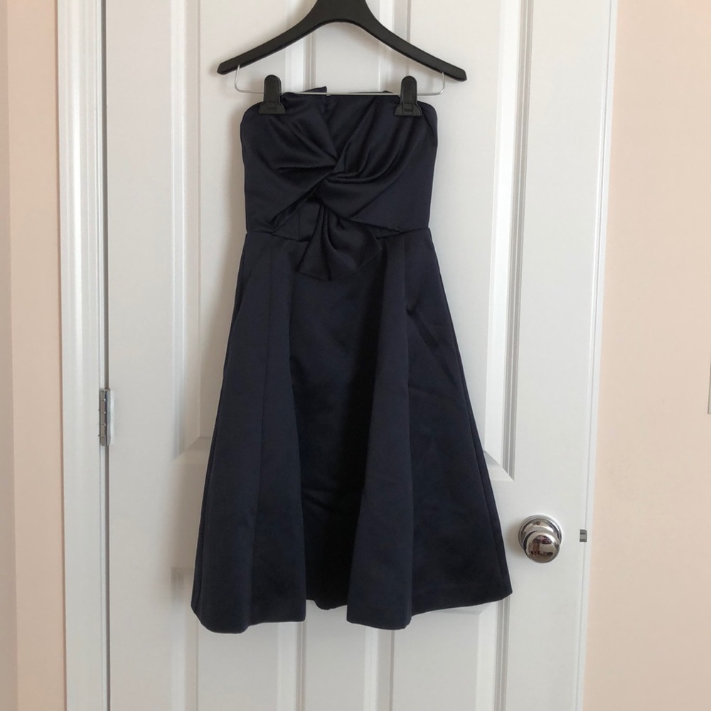 H&M Navy Strapless Dress